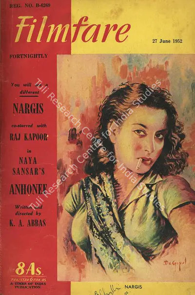 Frank Moraes (Editor), Filmfare, 1952, Magazine