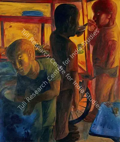 Radha Binod Sharma (Artist), Untitled, 1992, Painting