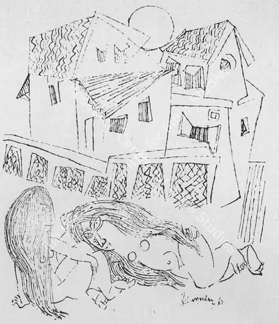K.M. Adimoolam (Artist), Untitled, Drawing