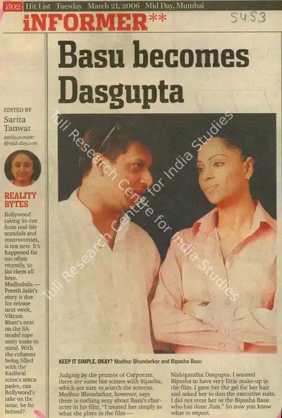 Sarita Tanwar (Reporter), Basu Becomes Dasgupta, 2006, Newspaper Clipping