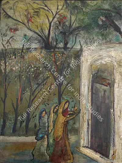 Mookherjea, Sailoz (Artist). Untitled, n.d. | Painting, AG.Mum/26.09.24, 2024 · Asta Guru