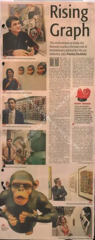 Pankaj Molekhi (Reporter), Rising Graph, 2011, Newspaper Clipping