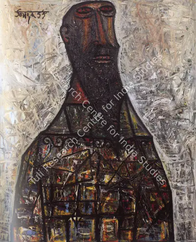 F.N. Souza (Artist), The Elder, 1955, Painting