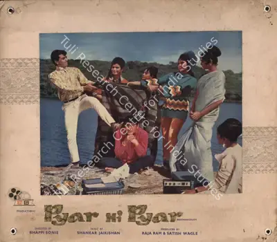 Taru Dutt (Cinematographer), Pyar Hi Pyar, 1969, Photographic Still Mounted on Lobby Card