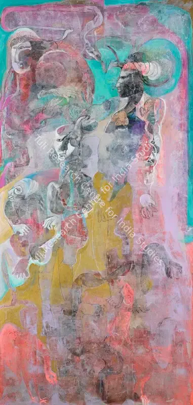 Mohan Samant (Artist), Untitled (Naga Panchani), 1997, Painting