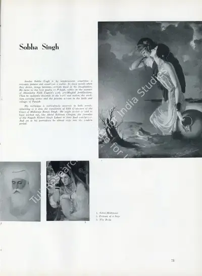 Anonymous (Essayist), Sobha Singh, 1957, Essay