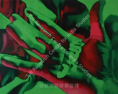 T.V. Santhosh (Artist), Who's War Is It?, 2005, Painting