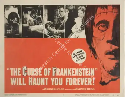 Jack Asher (Cinematographer), The Curse of Frankenstein, 1957, Lobby Card