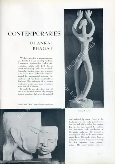 Anonymous (Essayist), Dhanraj Bhagat, 1955, Essay