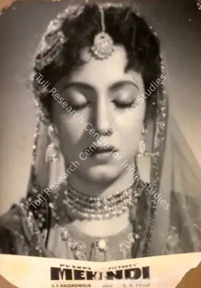A.A. Nadiadwala (Producer), Mehndi, 1958, Lobby Card
