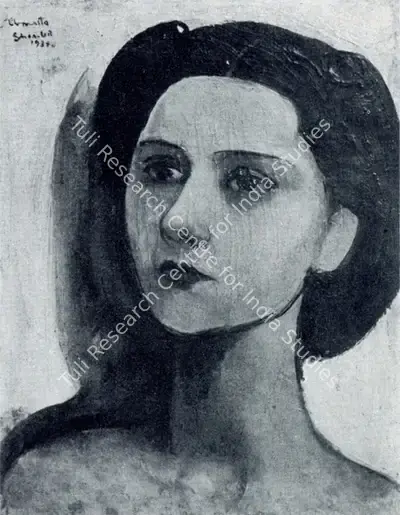 Amrita Sher-Gil (Artist), Portrait of Helen, 1938, Painting