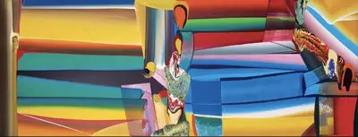 Bose Krishnamachari (Artist), Stretched Bodies, Painting