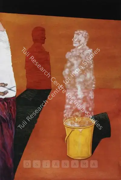 Anandajit Ray (Artist), Investigation, 2004, Painting
