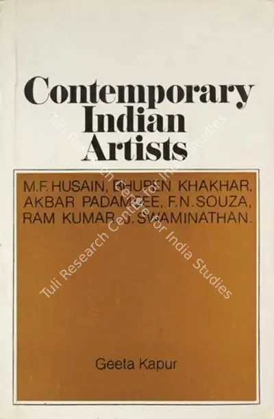 Geeta Kapur (Author), Contemporary Indian Artists, 1979, Authored Book