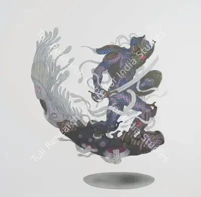 Ajay Dhandre (Artist), Universal Soldier - III U, 2016, Painting