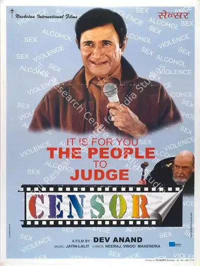 Dev Anand (Producer), Censor, 2001, Full Sheet Poster