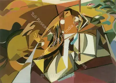 Sabavala, Jehangir (Artist). Benkei II. Oil on canvas, 1955 | Painting  | 00877738