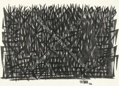 Sadequain (Artist), Untitled, 1962, Drawing