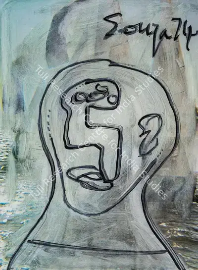 F.N. Souza (Artist), Untitled, 1974, Painting