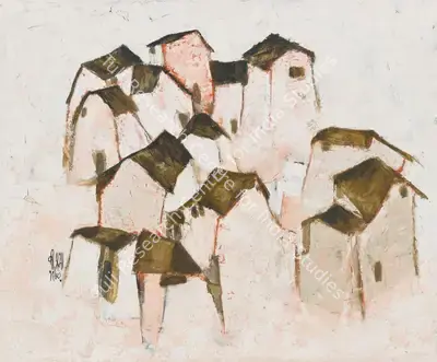 B. Prabha (Artist), Untitled, 1960, Painting