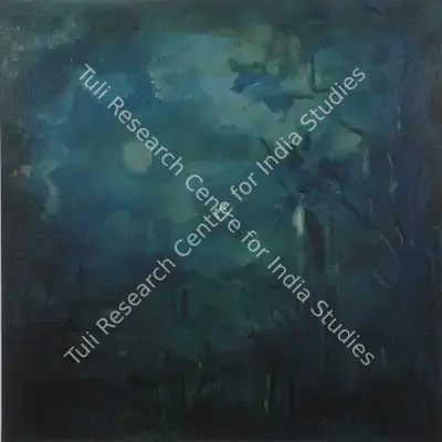 Mookherjea, Sailoz (Artist). Untitled. Oil on board, c.1948 | Painting | FineArts | 00896750
