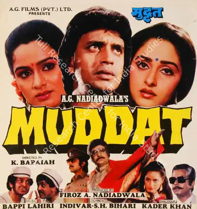 Firoz A. Nadiadwala (Producer), Muddat, 1986, Song-Synopsis Booklet