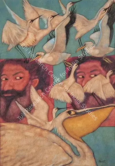Amit Ambalal (Artist), Bagla Bhagat, 2002, Painting