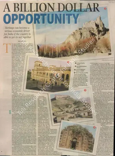 Atul Sethi (Reporter), A Billion Dollar Opportunity, 2011, Newspaper Clipping