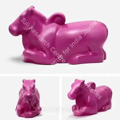 Arunkumar H. G. (Artist), Nandi In Pink, 2010, Sculpture