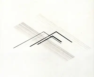 Nasreen Mohamedi (Artist), Untitled, 1980, Painting