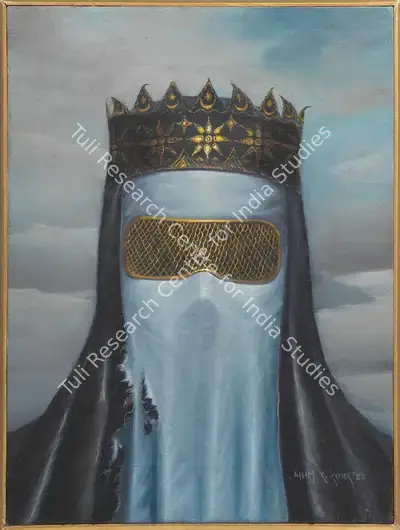 Wasim Kapoor (Artist), Untitled (Burqa), 1982, Painting