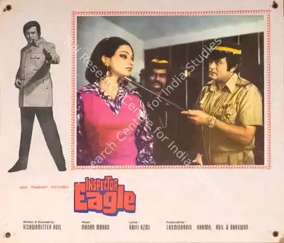 Vishwamitter Adil (Producer), Inspector Eagle, 1978, Photographic Still Mounted on Lobby Card