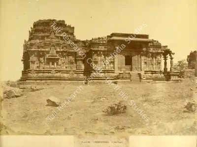 William Henry Pigou (Photographer), Lukhoondee. A Jain Temple, Antiquarian Photograph