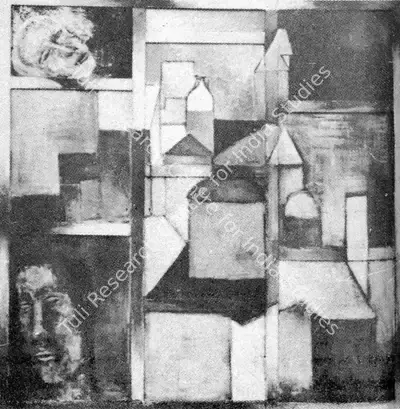 Akbar Padamsee (Artist), Painting in Grey, 1959, Painting