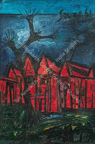 F.N. Souza (Artist), Untitled, 1961, Painting