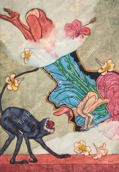 Amit Ambalal (Artist), Bagla Bhagat, 2002, Painting