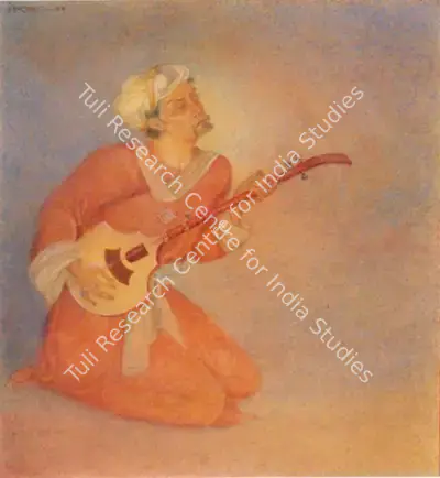 Ishwar Das (Artist), Musician, 1988, Drawing
