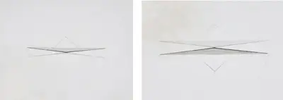 Nasreen Mohamedi (Artist), A Double-sided drawing, Drawing