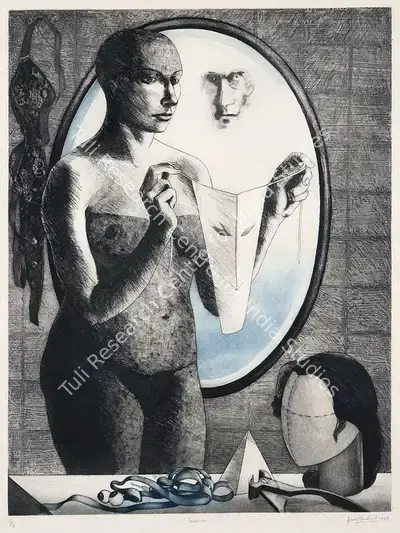 Anupam Sud (Artist), Persona, 1988, Graphic Art