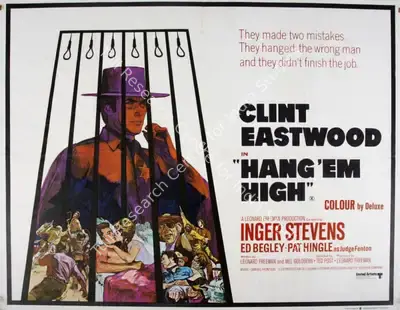Leonard Freeman (Producer), Hang 'Em High, 1968, Poster