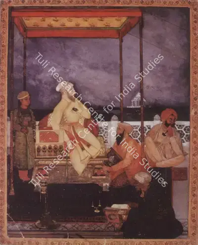 Abanindranath Tagore (Artist), Building of the Taj, 1900, Painting