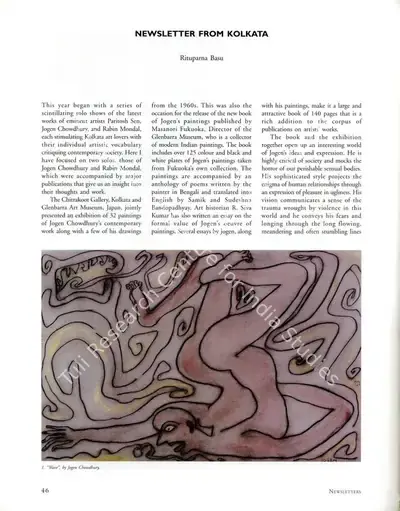 Rituparna Basu (Essayist), Newsletter from Kolkata, 2005, Essay