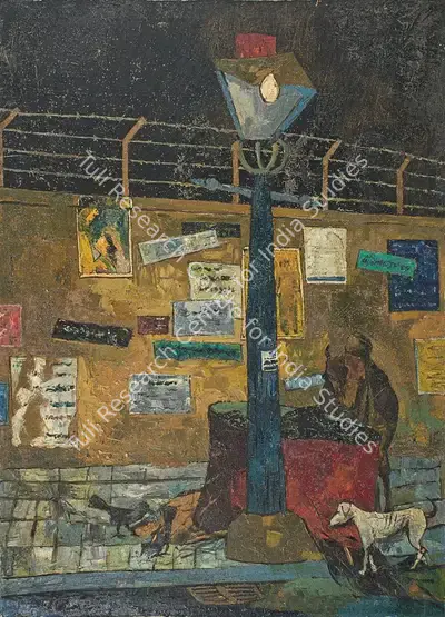 Sajal Roy (Artist), Lifeless City ?, 1963, Painting