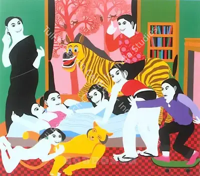 Farhad Hussain (Artist), Sequence Five, 2007, Painting