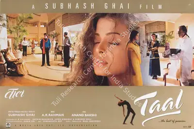 Kabir Lal (Cinematographer), Taal, 1999, Lobby Card