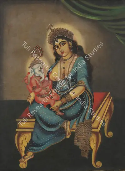 Early Bengal School (Artist), Untitled (Ganesh Janani), 1890, Painting