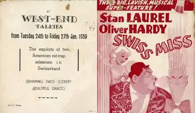 John G. Blystone (Director), Swiss Miss, 1938, Handbill