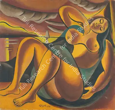 George Keyt (Artist), Untitled (Dreaming In the Sun), 1936, Painting