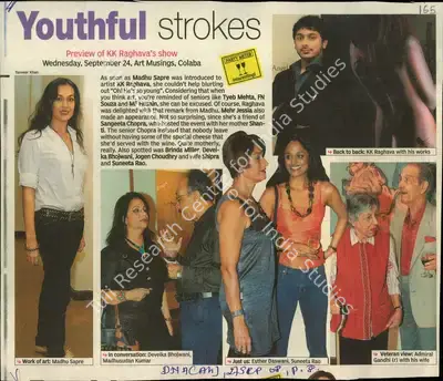 Tanveer Khan (Reporter), Youthful Strokes, 2008, Newspaper Clipping