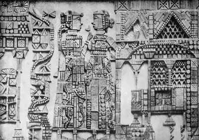 K.G. Subramanyan (Artist), King of the Dark Chamber, 1964, Relief Work